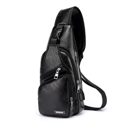 Men Chest Bag For Custom PU PVC Shoulder Bag