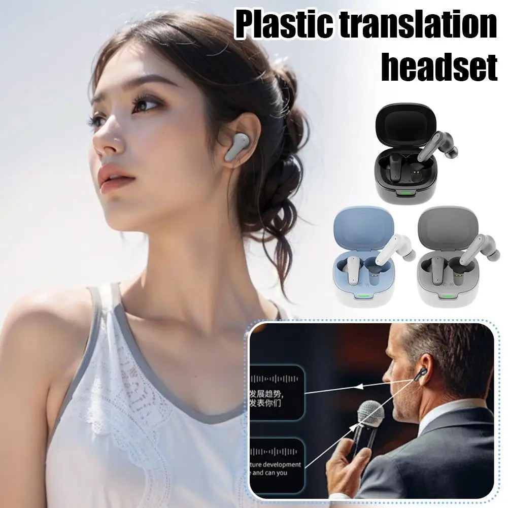 A98 Synchronous Translation Bluetooth Earphones AI Intelligent Language Translator Earbuds Instant Voice Translation For Tr O2V5