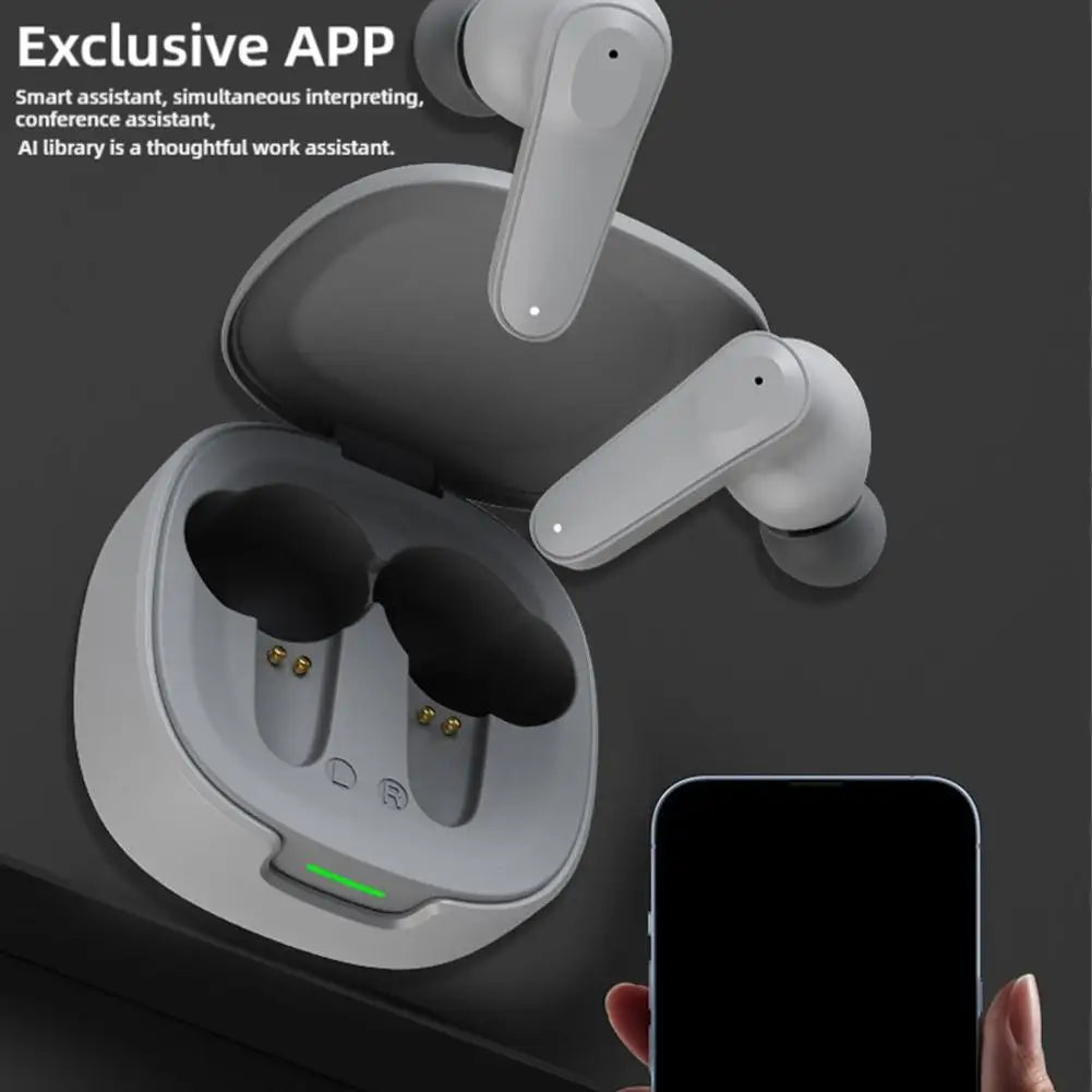 A98 Synchronous Translation Bluetooth Earphones AI Intelligent Language Translator Earbuds Instant Voice Translation For Tr O2V5