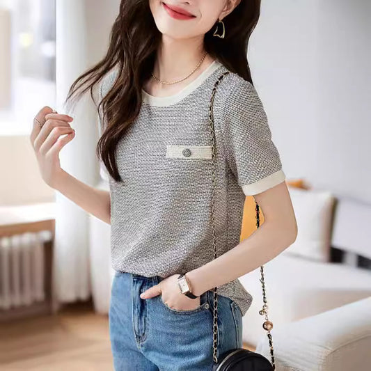 Women's French-style Short-sleeved T-shirt